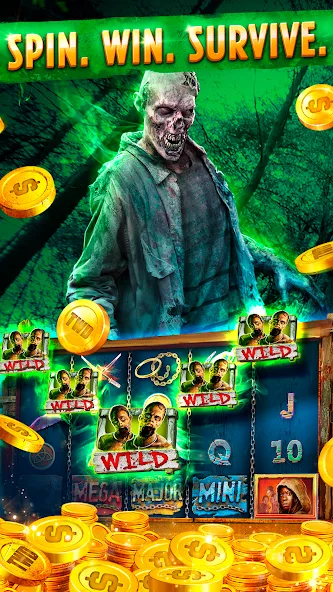 The Walking Dead Casino Slots [MOD: безлимитные монеты и бонусы] (Бесплатно / APK) — скриншот 3