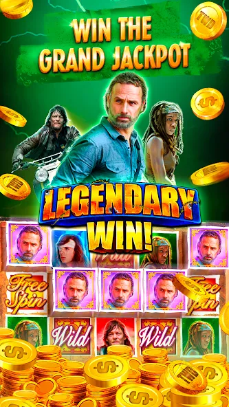The Walking Dead Casino Slots [MOD: безлимитные монеты и бонусы] (Бесплатно / APK) — скриншот 5