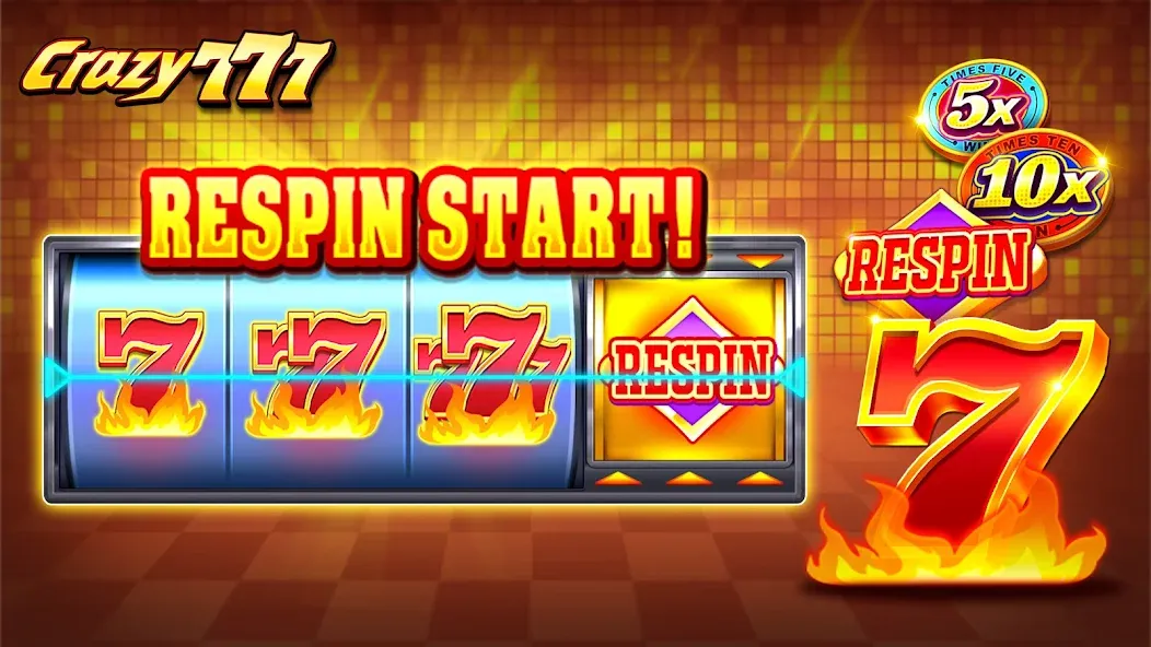 Crazy 777 Slot-TaDa Games [MOD: безлимитные монеты и бонусы] последняя версия — скриншот 2