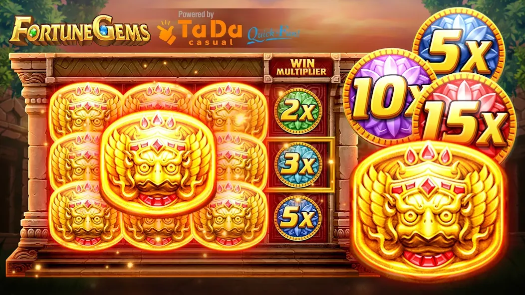 Slot Fortune Gems-TaDa Games [MOD: безлимитные монеты и бонусы] на Андроид — скриншот 1