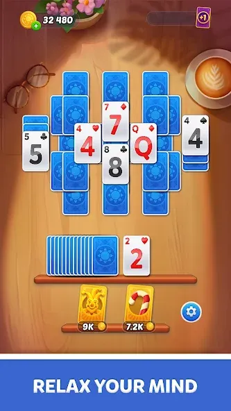 Скачать взлом Solitaire Sunday: Card Game [MOD: безлимитные подсказки и отмены ходов] — скриншот 2