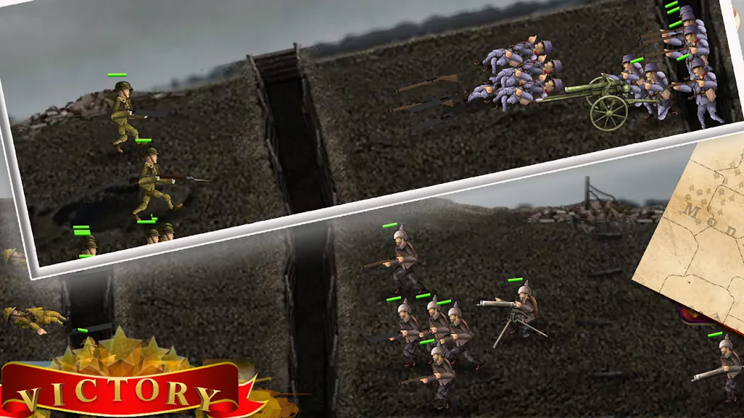 Скачать Warfare 1917 Trenches Troops [MOD: много денег и ресурсов] на телефон — скриншот 2
