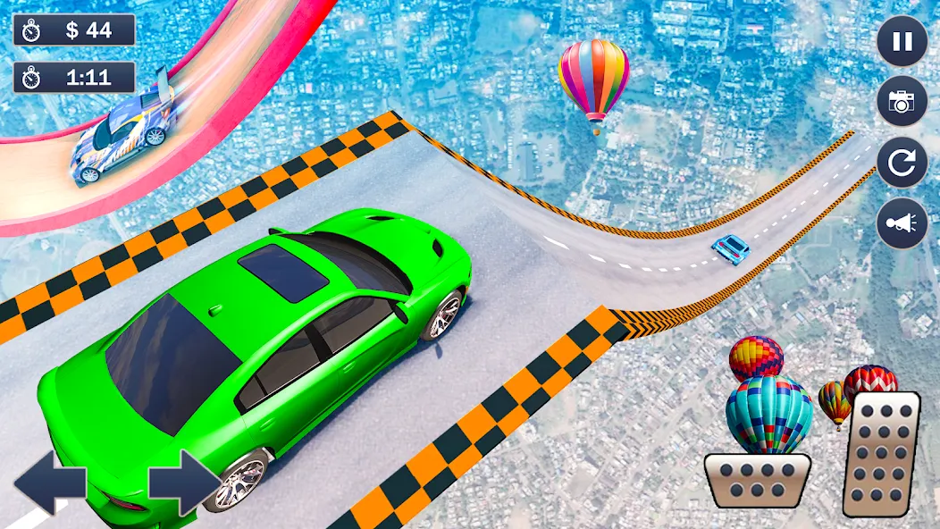 Скачать взлом Ramp Car Game - Car Stunt [MOD: безлимитные деньги и все машины открыты] — скриншот 2
