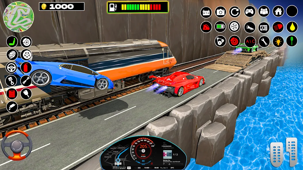 Взломанная Rampa Car Game: GT Car stunts [MOD: безлимитные деньги и все машины открыты] на Андроид — скриншот 2