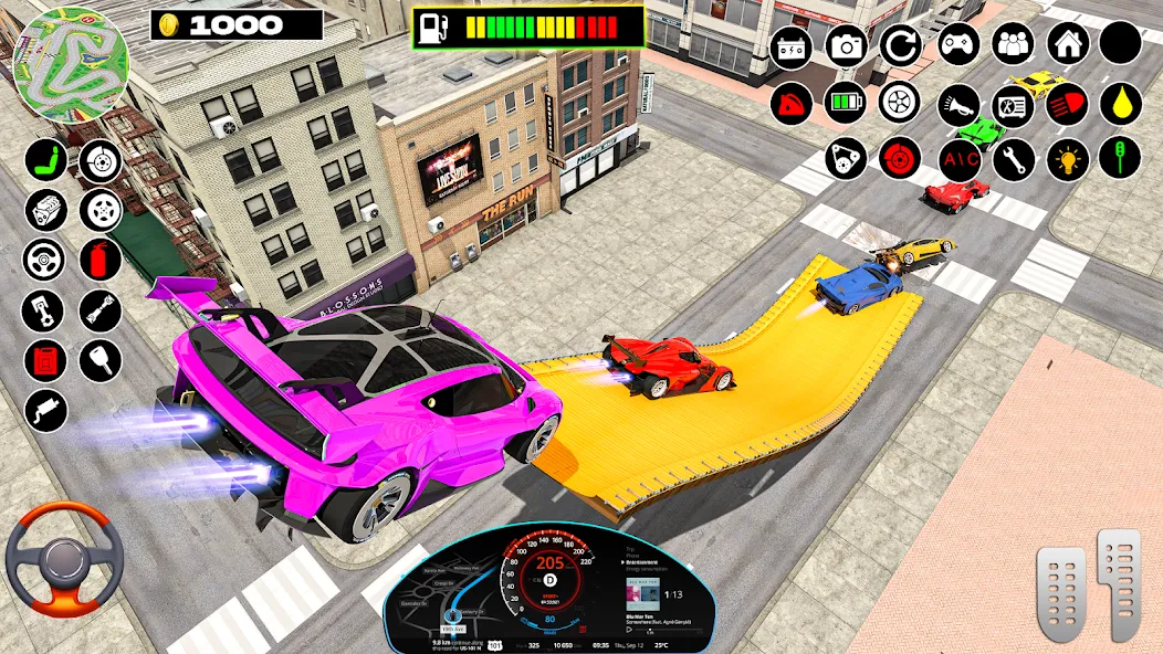 Взломанная Rampa Car Game: GT Car stunts [MOD: безлимитные деньги и все машины открыты] на Андроид — скриншот 5