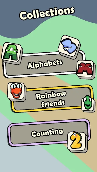 Взломанная Alphabet Magic Tiles Match 3D [MOD: без рекламы и открыты все уровни] на Андроид — скриншот 3