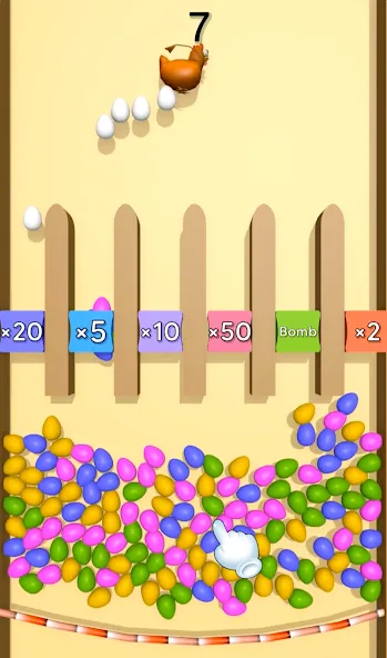 Eggs & Chickens: Cut Rope Game [MOD: без рекламы и все уровни открыты] — Скачать бесплатно (APK) — скриншот 4