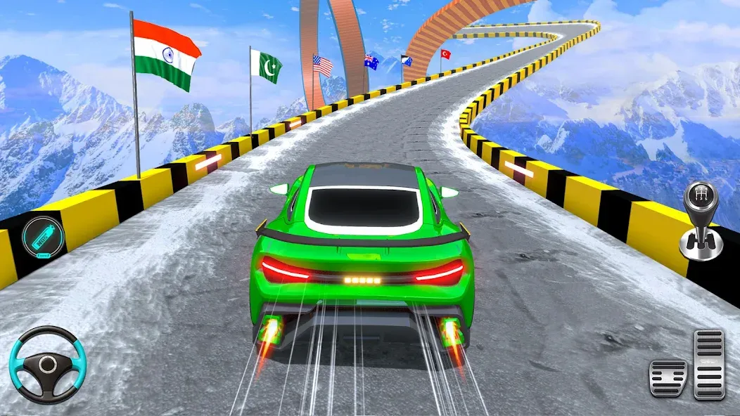 Взломанная Ramp Car Games: GT Car Stunts [MOD: безлимитные деньги и все машины] на Андроид — скриншот 1
