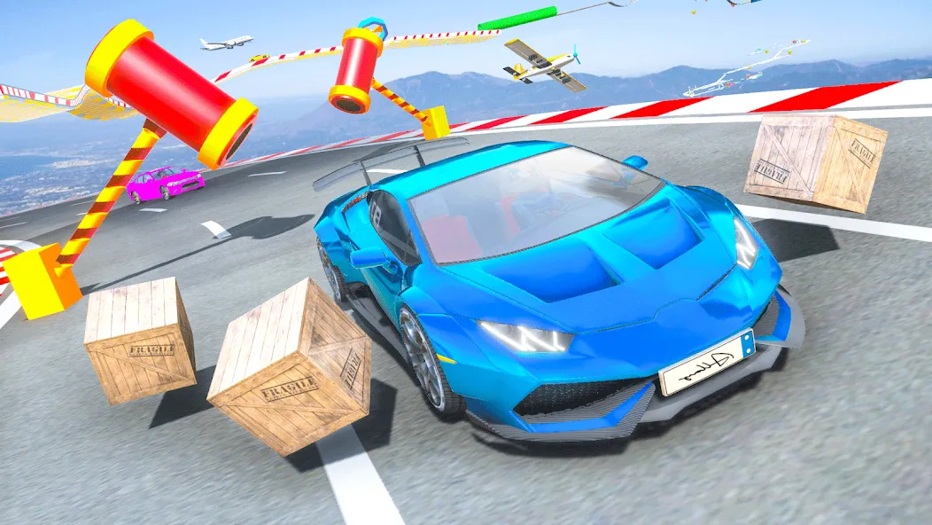 Взломанная Ramp Car Games: GT Car Stunts [MOD: безлимитные деньги и все машины] на Андроид — скриншот 4