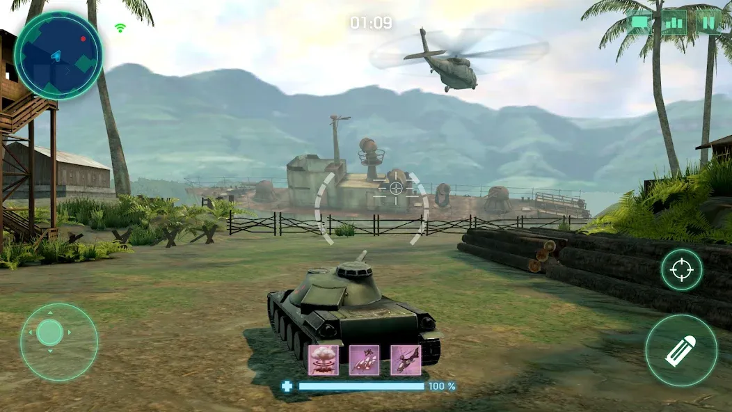 War Machines：Tanks Battle Game [MOD: безлимитные деньги и боеприпасы] на Андроид — скриншот 1