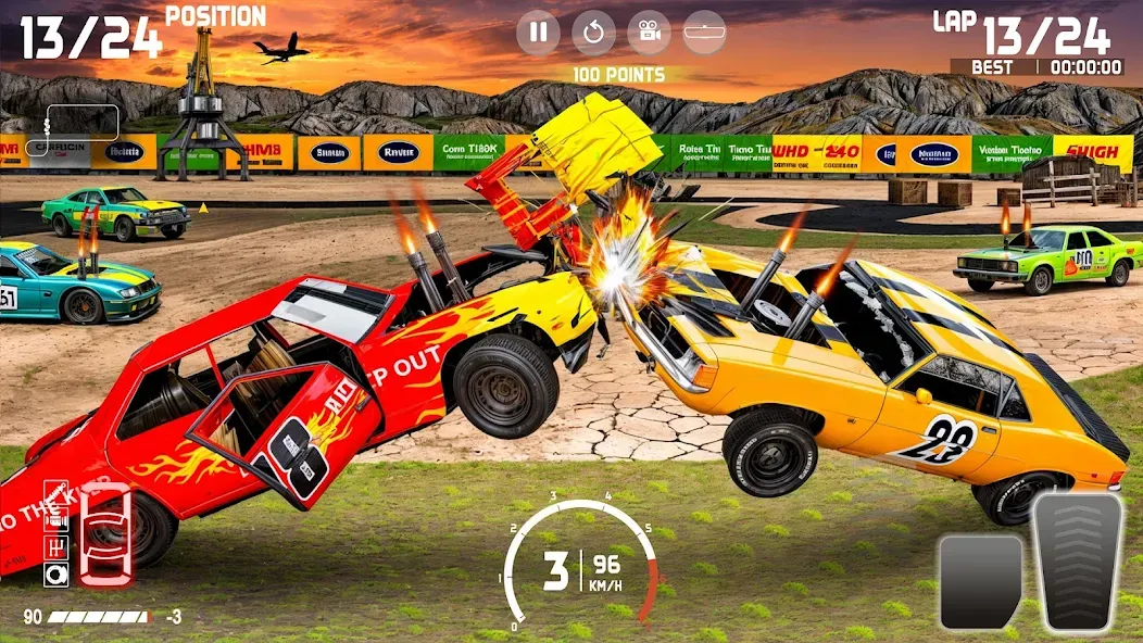 Скачать Demolition Derby: Car Games [MOD: безлимитные деньги и топливо] — скриншот 1