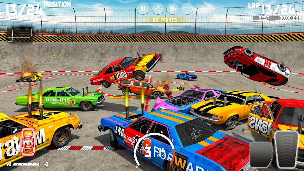 Скачать Demolition Derby: Car Games [MOD: безлимитные деньги и топливо] — скриншот 2