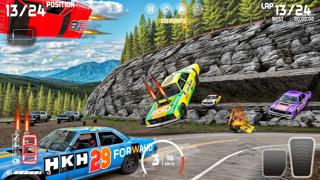 Скачать Demolition Derby: Car Games [MOD: безлимитные деньги и топливо] — скриншот 3