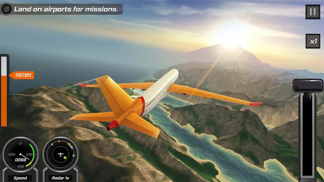 Flight Pilot: 3D Simulator [MOD: безлимитное топливо и открыты все самолёты] — Скачать бесплатно (APK) — скриншот 5