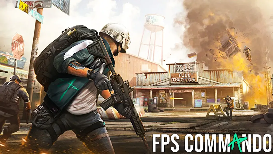 Скачать FPS Commando Shooter Games [MOD: безлимитные патроны и здоровье] — скриншот 5