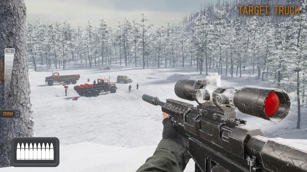 Sniper 3D：Gun Shooting Games [MOD: безлимитные деньги и оружие] последняя версия — скриншот 1