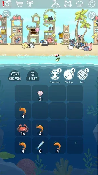 2048 Kitty Cat Island [MOD: бесконечные очки и все котики открыты] последняя версия — скриншот 2