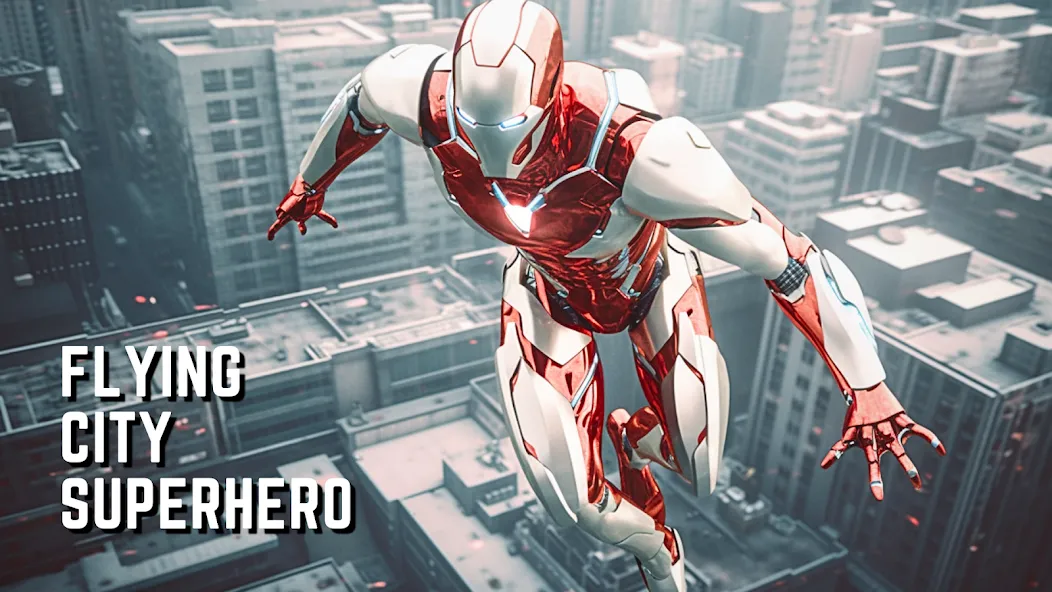Скачать Super hero Flying iron jet man [MOD: безлимитные деньги и усиленные способности] на телефон — скриншот 1
