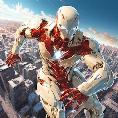 Скачать Super hero Flying iron jet man [MOD: безлимитные деньги и усиленные способности] на телефон