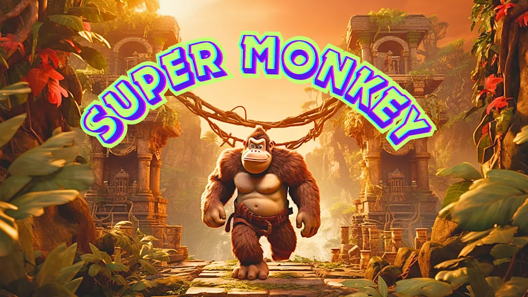 Скачать Monkey jungle run kong gorilla [MOD: безлимитные монеты и жизни] на телефон — скриншот 1
