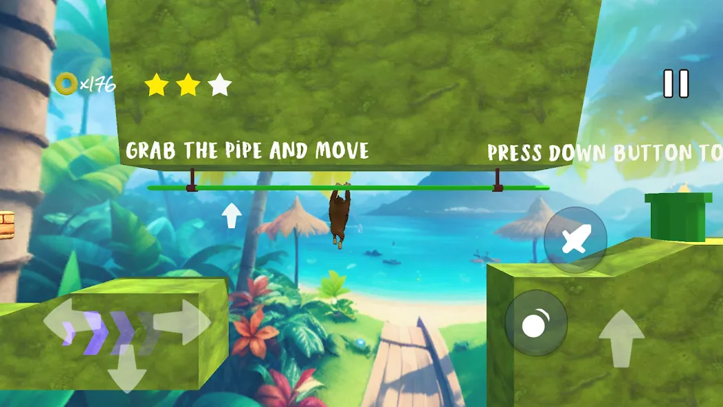 Скачать Monkey jungle run kong gorilla [MOD: безлимитные монеты и жизни] на телефон — скриншот 5