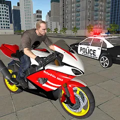 Скачать Bike Driving: Police Chase [MOD: безлимитные деньги и топливо]