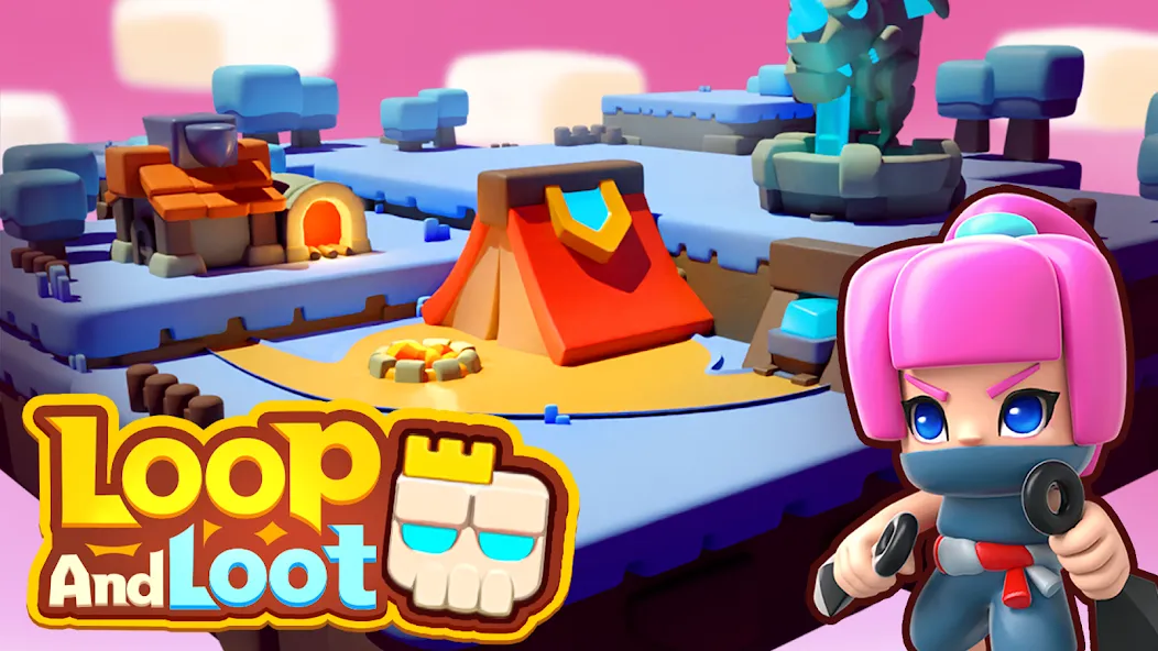 Скачать Loop & Loot™: Merge RPG [MOD: безлимитные деньги и ресурсы] на телефон — скриншот 2