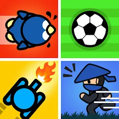 Скачать 2 Player Games : Red vs Blue [MOD: новые уровни и режимы игры] на телефон