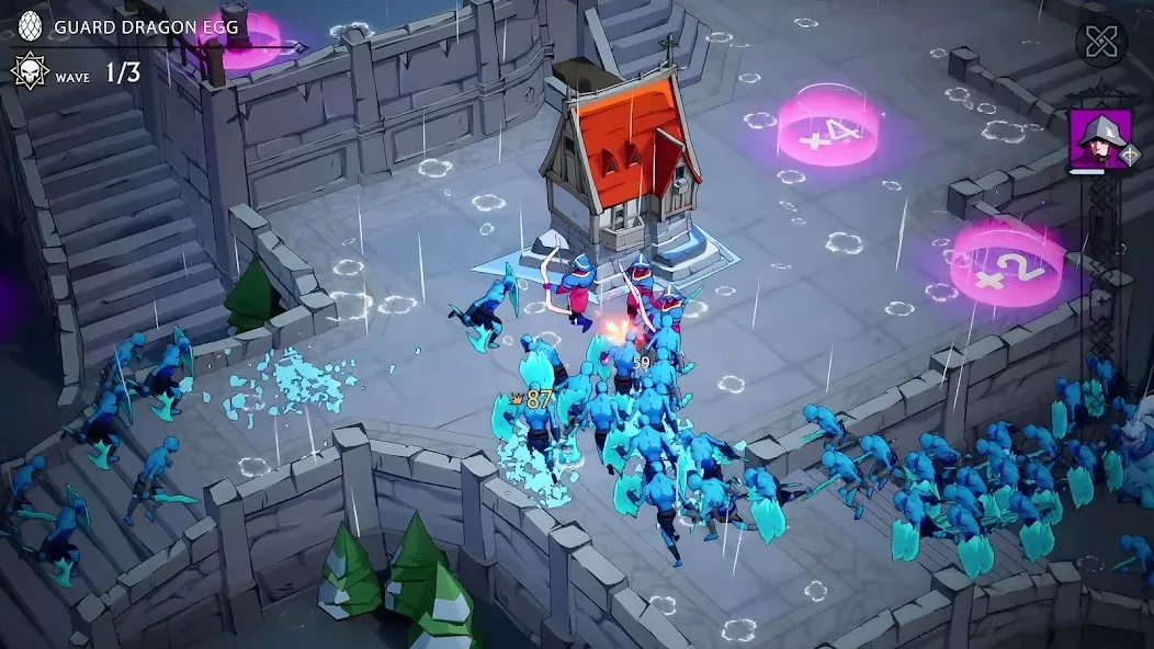 Frost & Flame: King of Avalon [MOD: безлимитные ресурсы и ускорение] — Скачать бесплатно (APK) — скриншот 1
