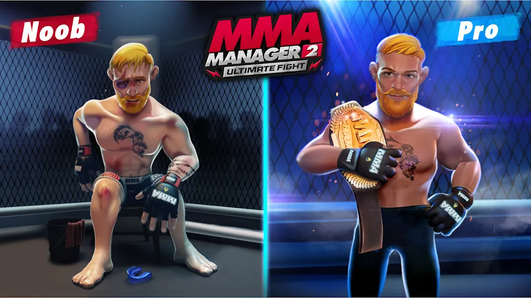 MMA Manager 2: Ultimate Fight [MOD: безлимитные деньги и энергия] (Бесплатно / APK) — скриншот 1