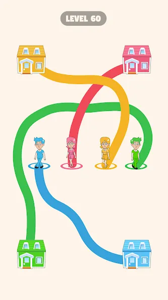 Скачать взлом Draw To Home [MOD: открыты все уровни и подсказки] — скриншот 1