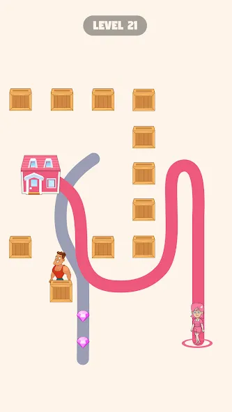 Скачать взлом Draw To Home [MOD: открыты все уровни и подсказки] — скриншот 5