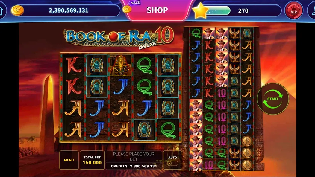 Скачать Book of Ra™ Deluxe Slot [MOD: безлимитные монеты и бонусы] на телефон — скриншот 4