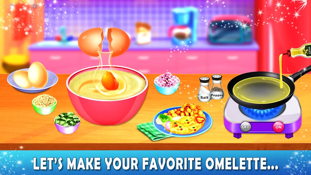 Взломанная Lunch Box cooking Games 2023 [MOD: безлимитные деньги и все рецепты открыты] на Андроид — скриншот 3