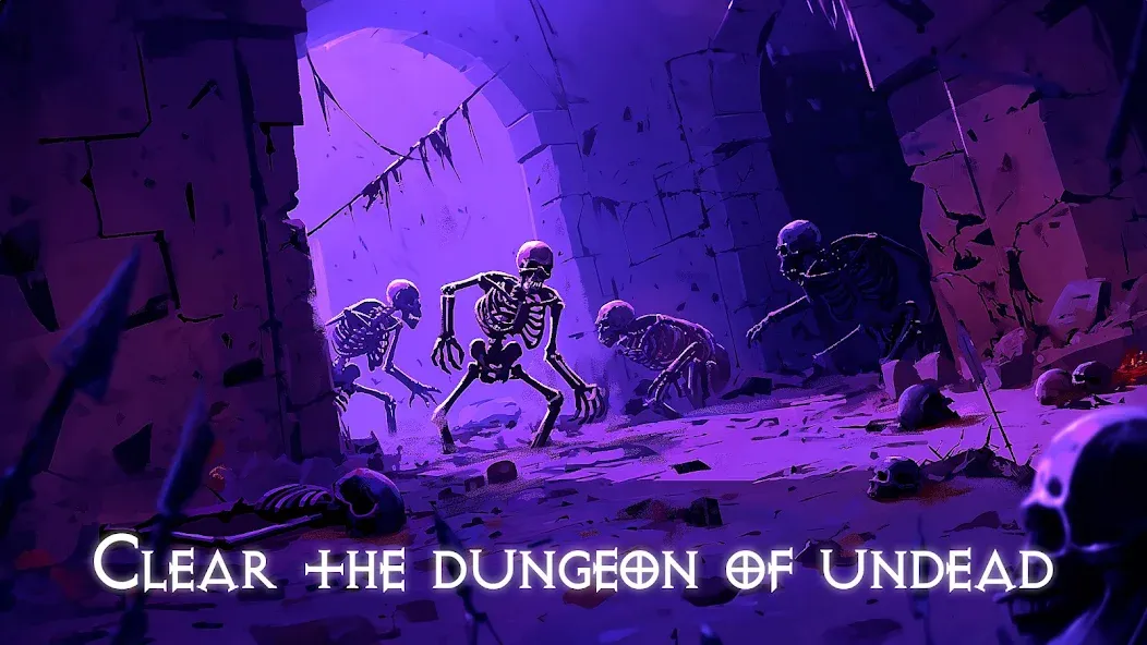 Скачать Dungeon: Age of Heroes [MOD: безлимитные ресурсы и мощные герои] на телефон — скриншот 2