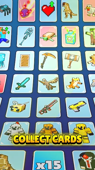 Скачать взлом Craft Battle: Card Fight [MOD: безлимитные монеты и карты] — скриншот 3