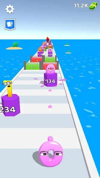 Скачать Merge Number Run [MOD: безлимитные деньги и все уровни] — скриншот 1