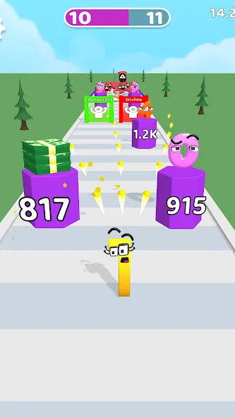 Скачать Merge Number Run [MOD: безлимитные деньги и все уровни] — скриншот 5