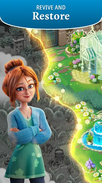 Merge Gardens [MOD: много денег и энергии] — Скачать бесплатно (APK) — скриншот 2