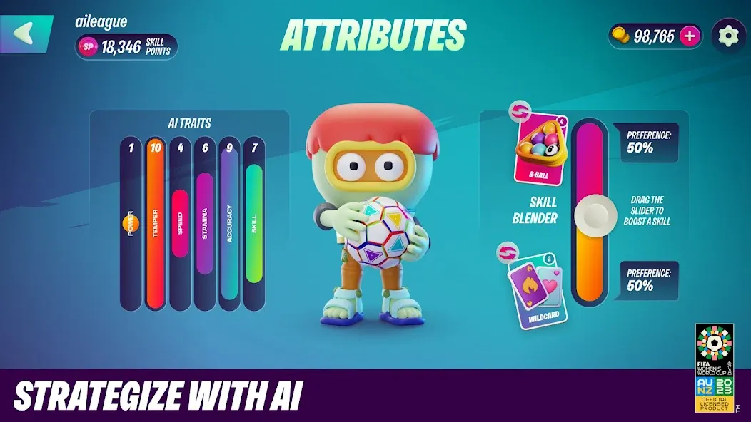 FIFA World Cup AI League [MOD: безлимитные монеты и энергия] на Андроид — скриншот 3