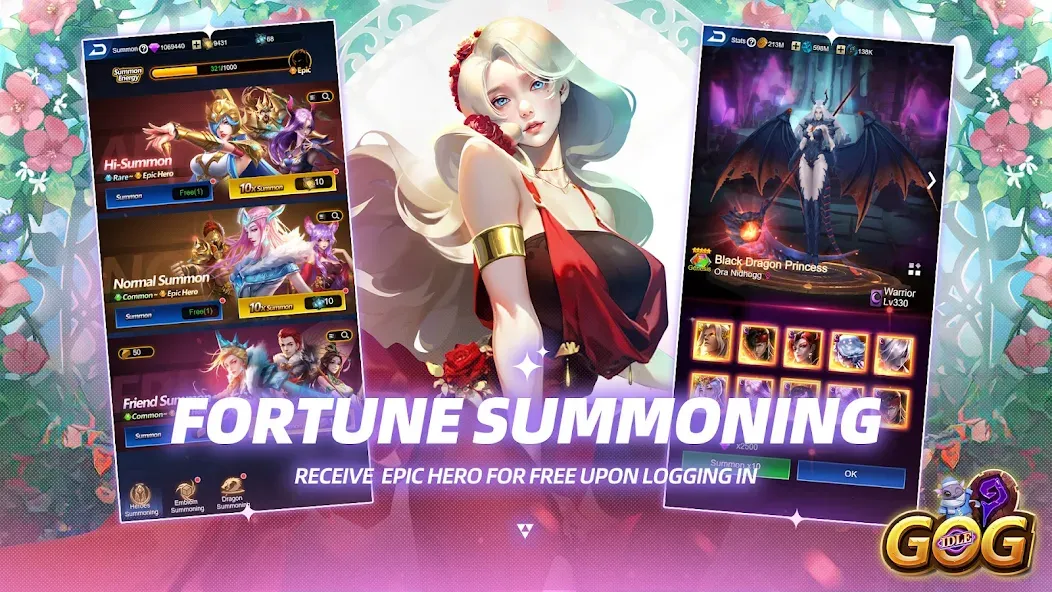 IDLE GOG [MOD: безлимитные ресурсы и быстрый прогресс] — Скачать бесплатно (APK) — скриншот 5