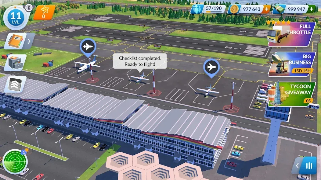 Взломанная Transport Manager: Idle Tycoon [MOD: безлимитные деньги и топливо] на Андроид — скриншот 1