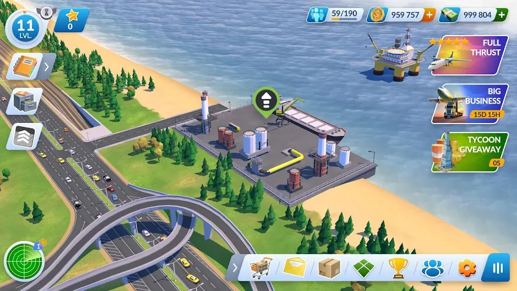 Взломанная Transport Manager: Idle Tycoon [MOD: безлимитные деньги и топливо] на Андроид — скриншот 3