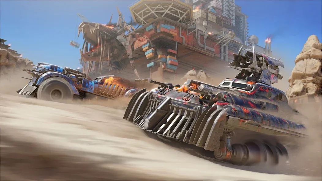 Скачать Crossout Mobile - PvP Action [MOD: много денег и мощное оружие] на телефон — скриншот 1