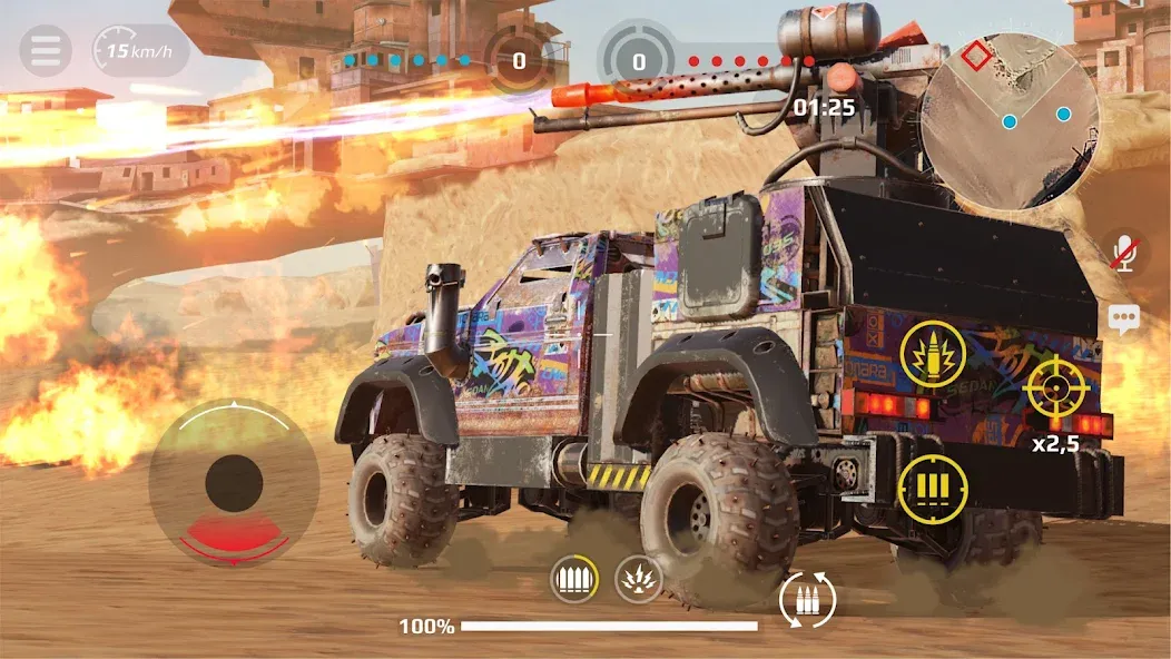 Скачать Crossout Mobile - PvP Action [MOD: много денег и мощное оружие] на телефон — скриншот 2