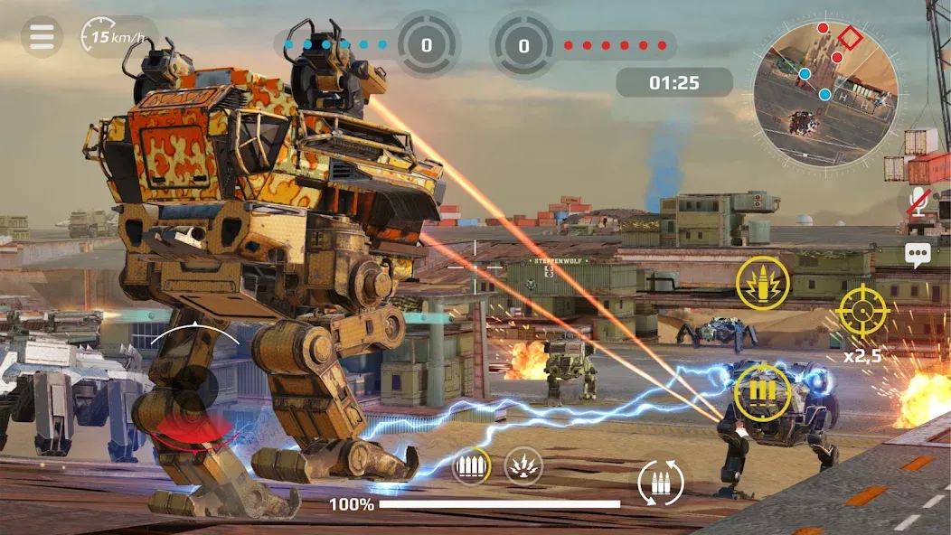 Скачать Crossout Mobile - PvP Action [MOD: много денег и мощное оружие] на телефон — скриншот 4