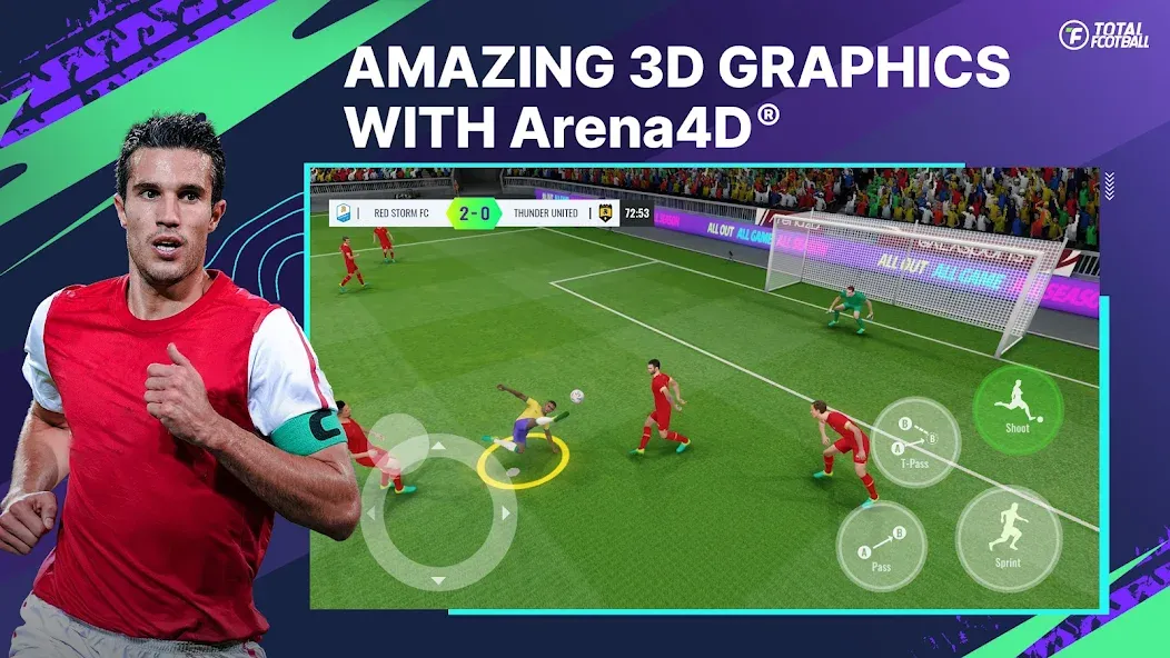 Скачать взлом Total Football [MOD: безлимитные монеты и все игроки открыты] — скриншот 1