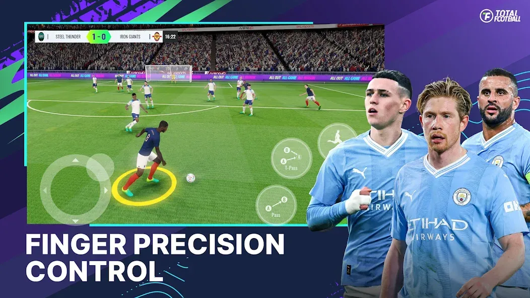 Скачать взлом Total Football [MOD: безлимитные монеты и все игроки открыты] — скриншот 2