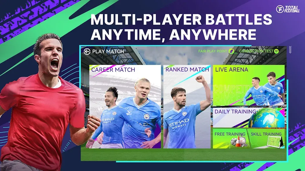 Скачать взлом Total Football [MOD: безлимитные монеты и все игроки открыты] — скриншот 5