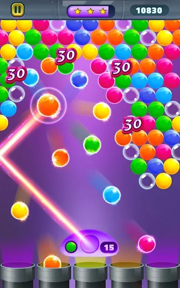 Action Bubble Game [MOD: безлимитные жизни и монеты] — Скачать бесплатно (APK) — скриншот 2